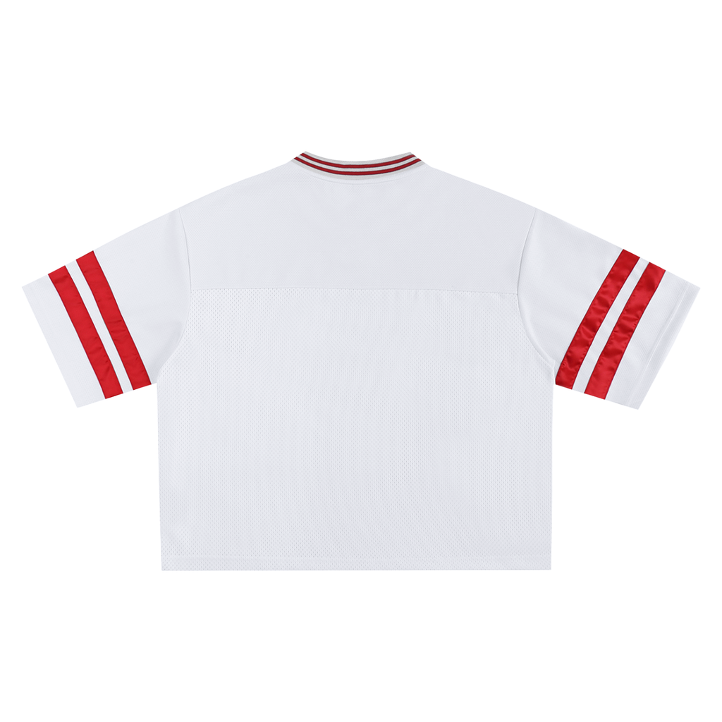 Taped Mesh Boxy T-Shirt