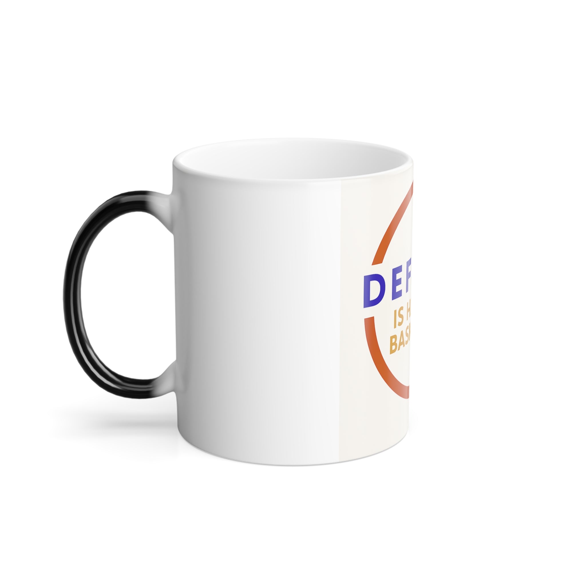 Color Changing Basketball Mug - Perfect Gift for Athletes, Coaches, Basketball Lovers, Sports Enthusiasts, Motivational Drinkware