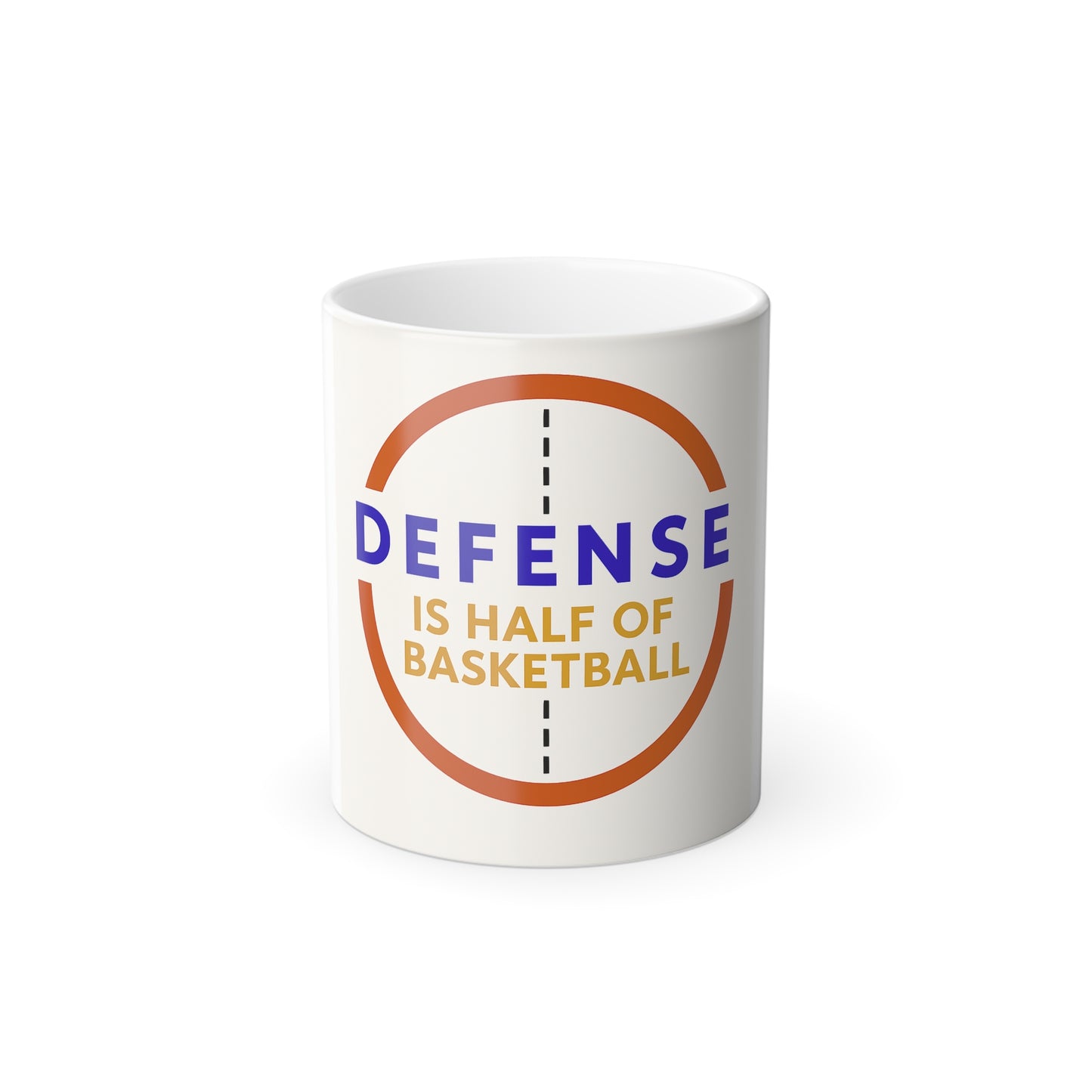Color Changing Basketball Mug - Perfect Gift for Athletes, Coaches, Basketball Lovers, Sports Enthusiasts, Motivational Drinkware
