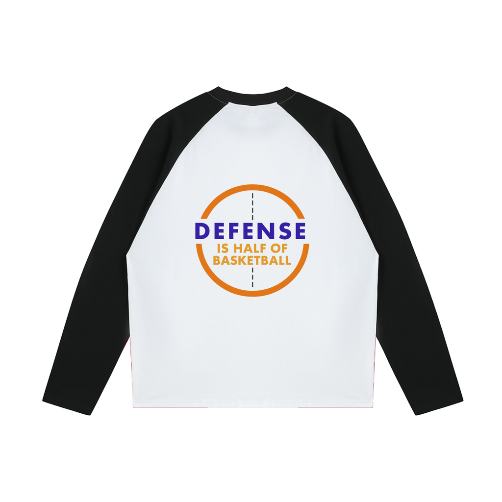 Color-Blocked Raglan Long-Sleeve T-Shirt