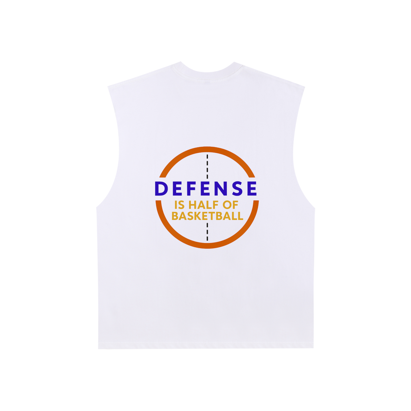 Raw Edge Cotton Tank Top Left logo