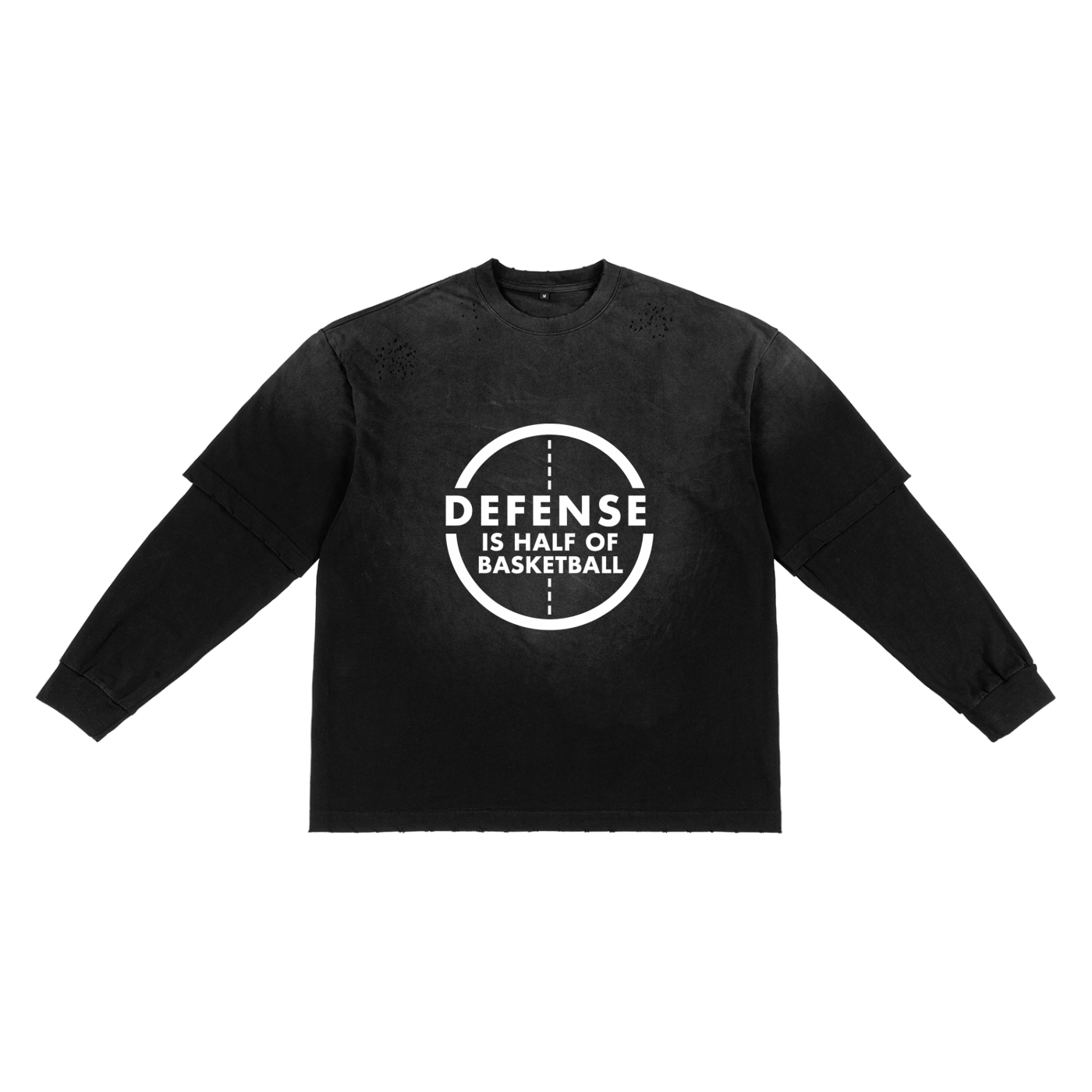 Sunfade Hand-Frayed Faux Two-Piece T-Shirt