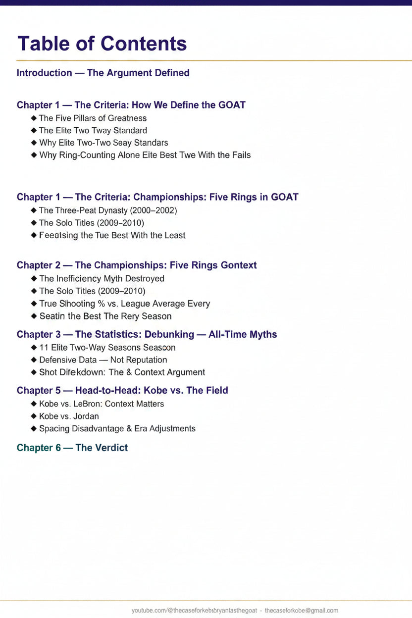 Why Kobe is the Goat - The Ebook pdf